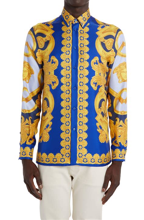 versace button up shirt men.